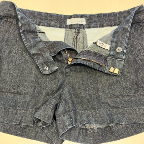 Loft Dark Rinse Soft Denim Shorts, Sz 2/26 - Picture 5 of 5